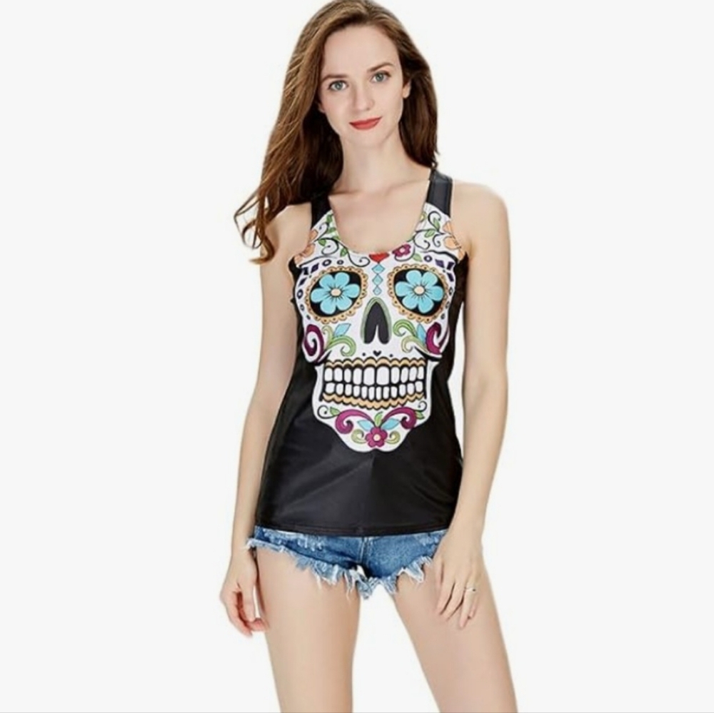 Nwot SUGAR SKULL Tank Sm/M